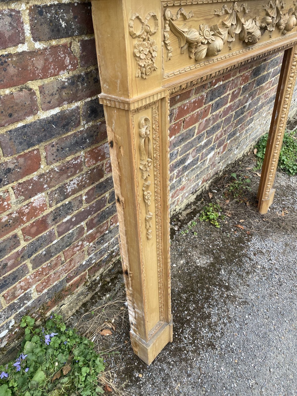 Georgian Style Hand Carved Fireplace Surround photo Home Fixtures