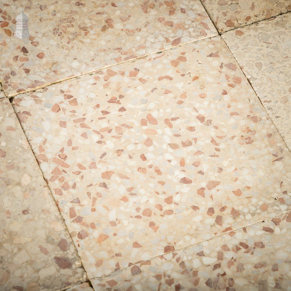 Terrazzo Tiles, Reclaimed, Batch Of 35   3 Square Metres photo furniture