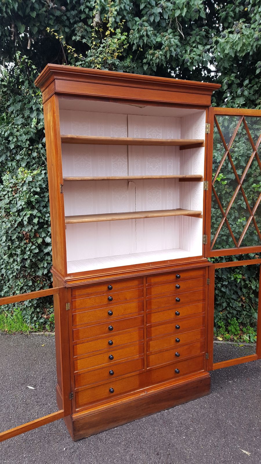 Victorian Mahogany Collectors Cabinet photo 875.0