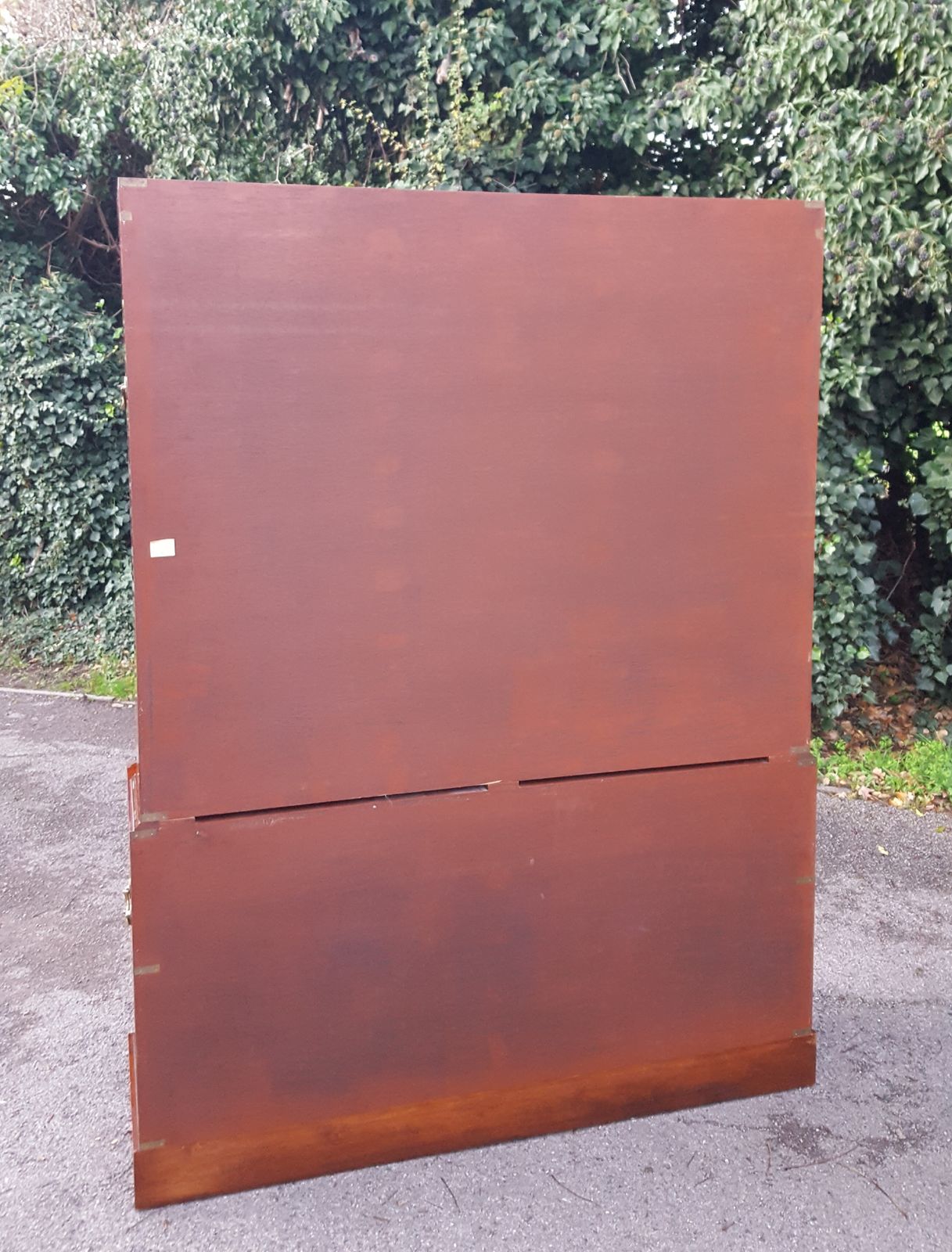 Mahogany Campaign Bookcase On Chest photo for sale
