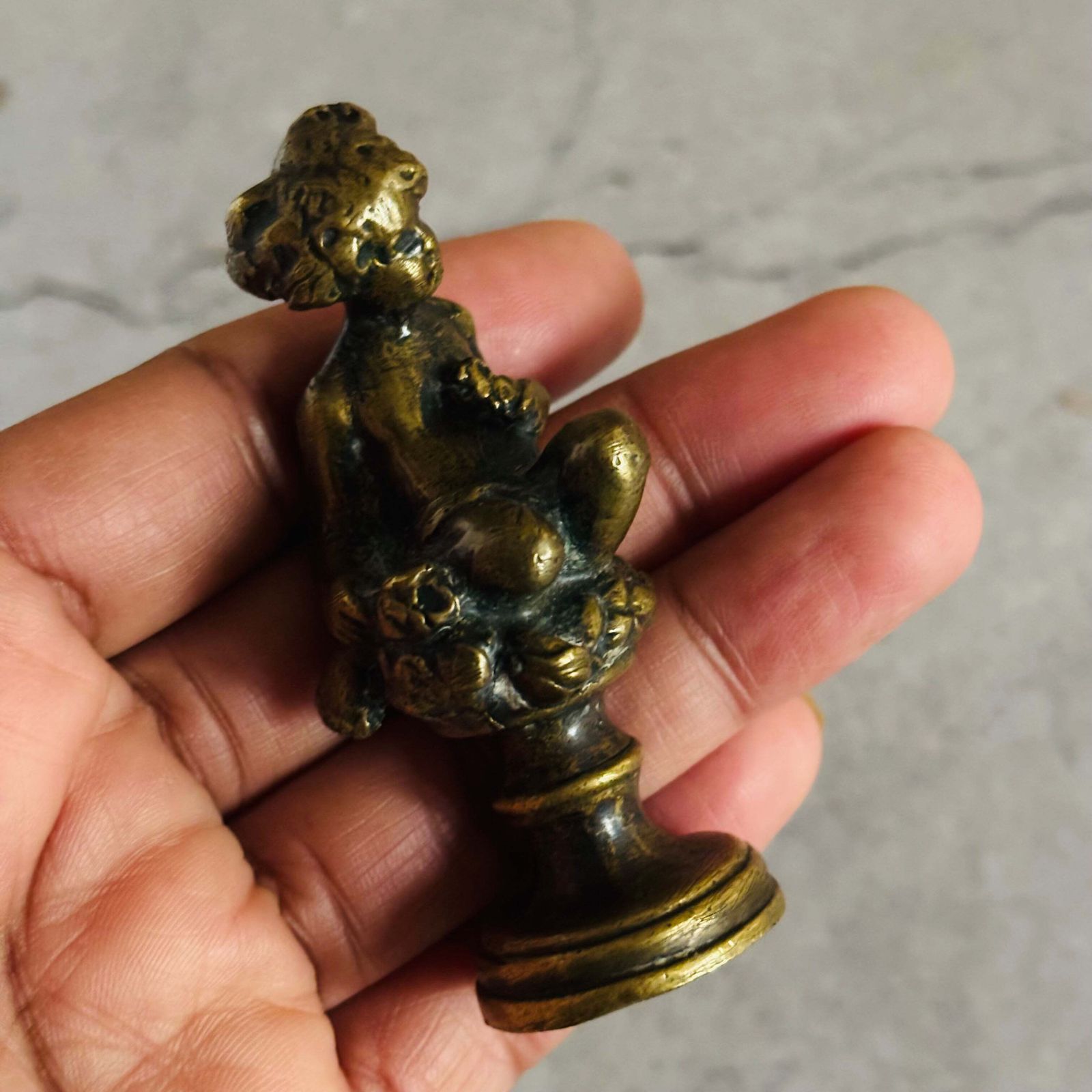 Bronze Wax Seal Stamp Sculpture photo buy