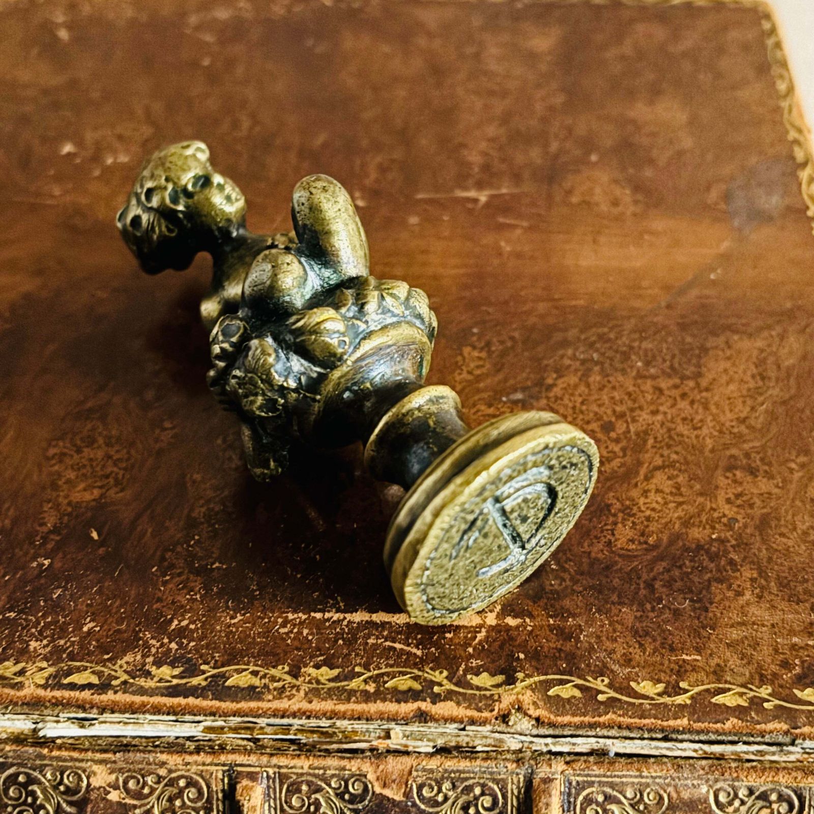 Art Bronze Wax Seal Stamp Sculpture photo