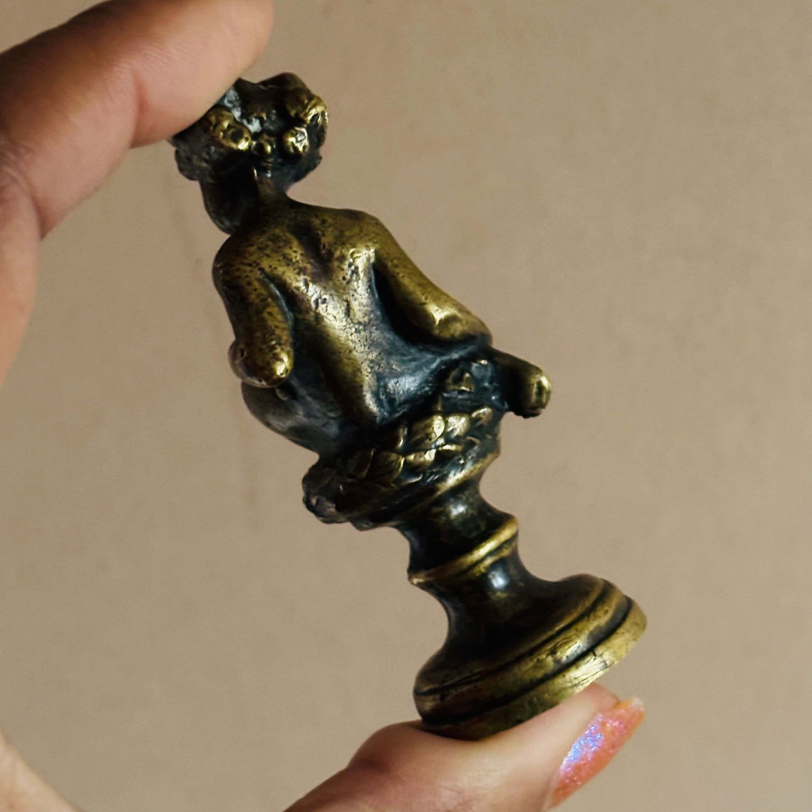 photo vinterior Bronze Wax Seal Stamp Sculpture