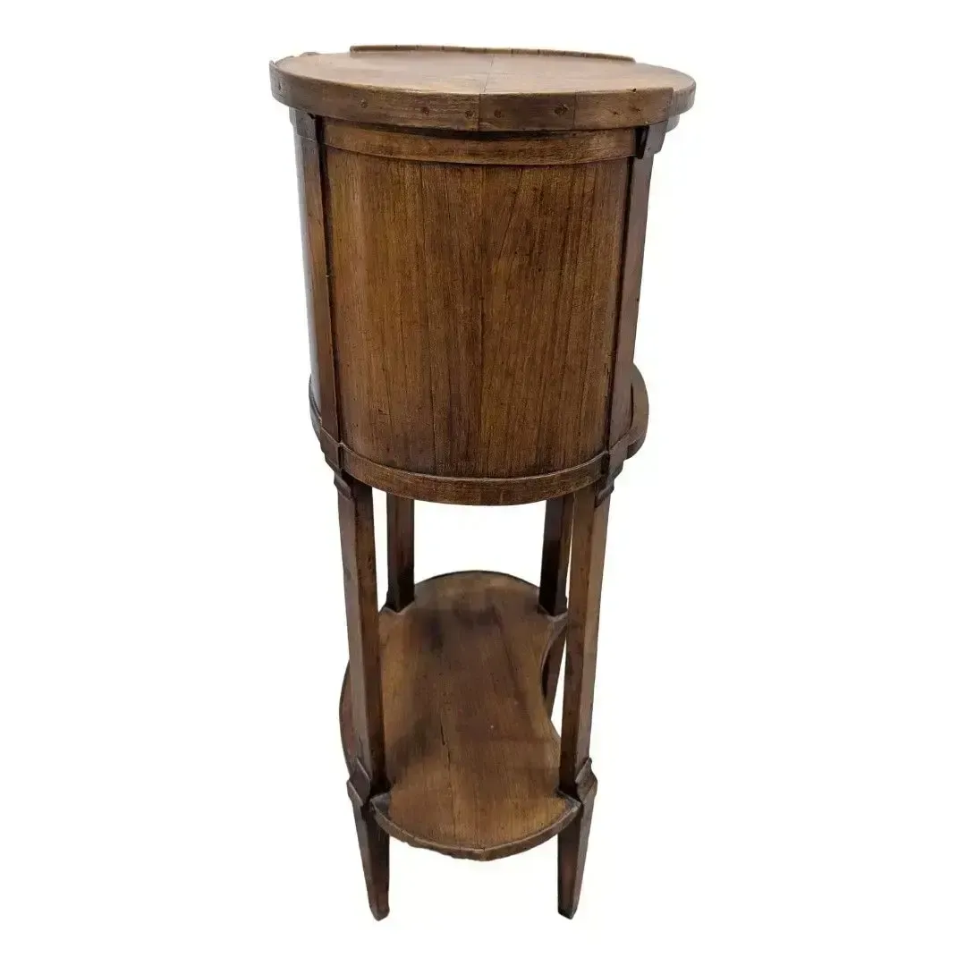 Louis XVI Kidney Shaped Bedside Table With Curtains photo for sale