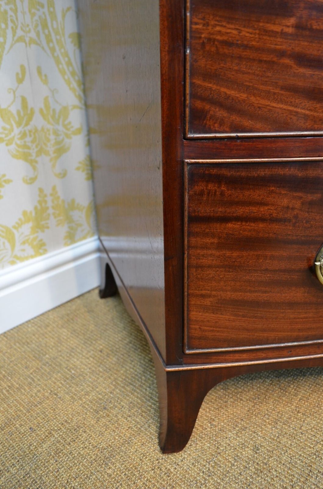 A Beautiful Regency Mahogany Bowfronted Chest Of Drawers photo furniture