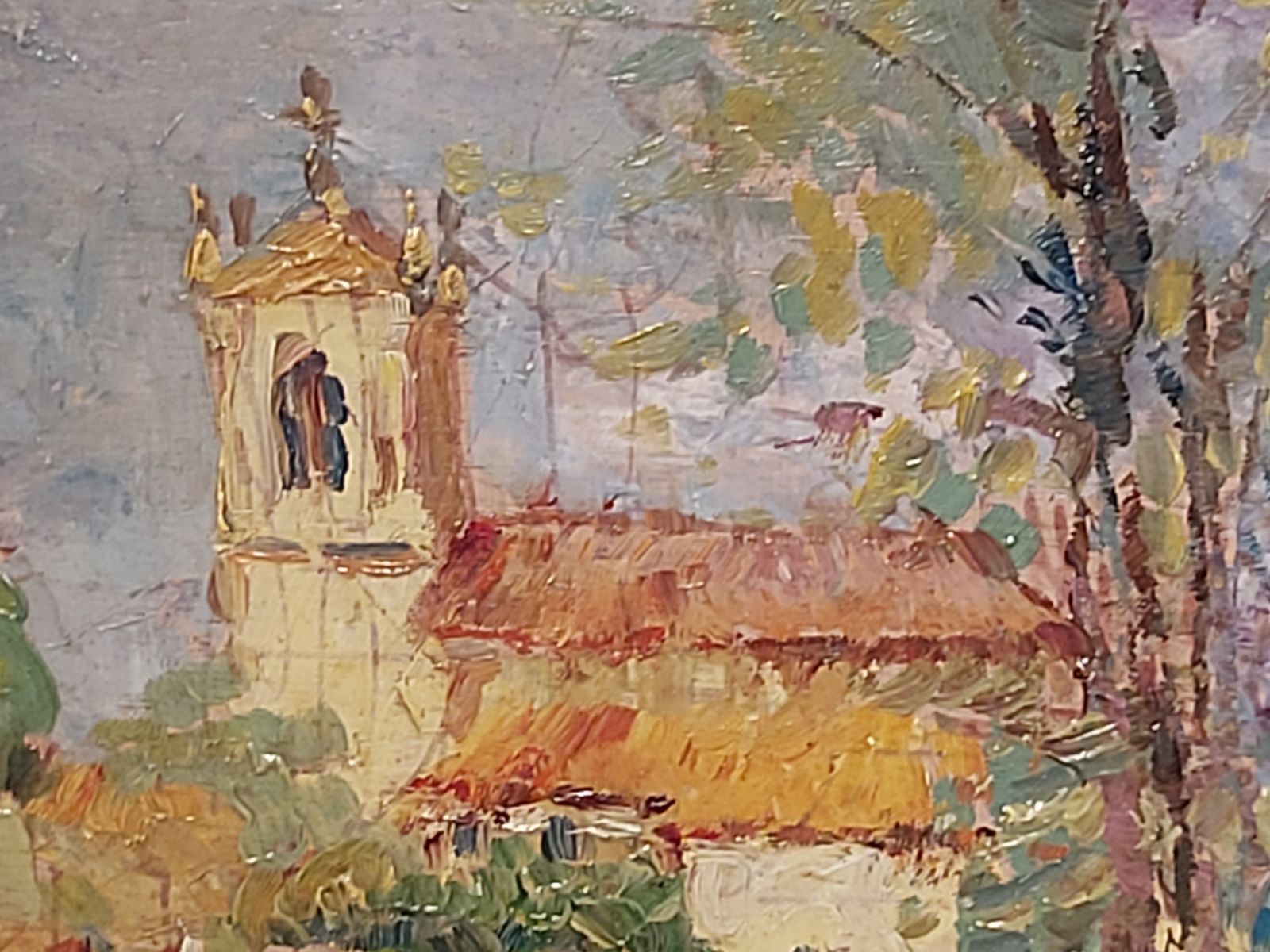 photo for sale Jeffrey Pratt Painting   Lavender Fields With Church