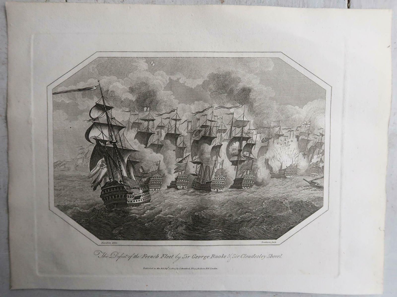 Set Of 6 Original Antique Marine Prints Famous Sea Battles. Dated 1803 photo furniture