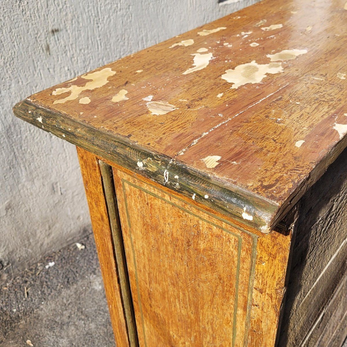 1800.0 Painted Two Door Sideboard, Italy, 19th Century photo