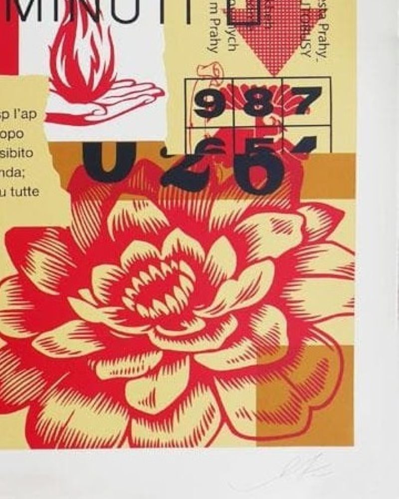 Shepard Fairey, Station To Station 1 (Printer's Proof), 2013. Silkscreen photo furniture