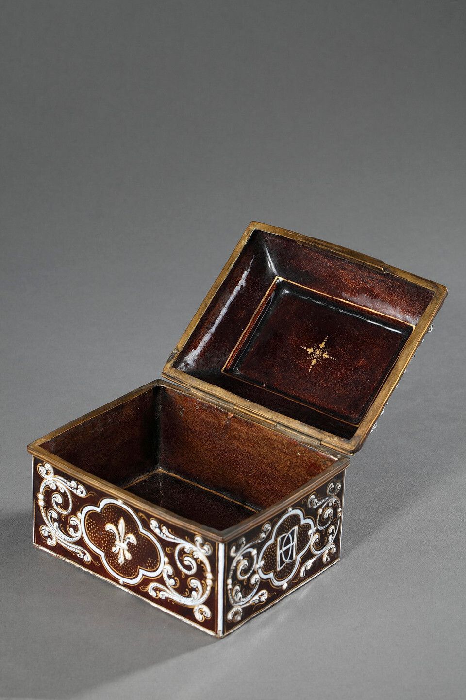 photo furniture Neo Renaissance Style Enamel And Copper Box