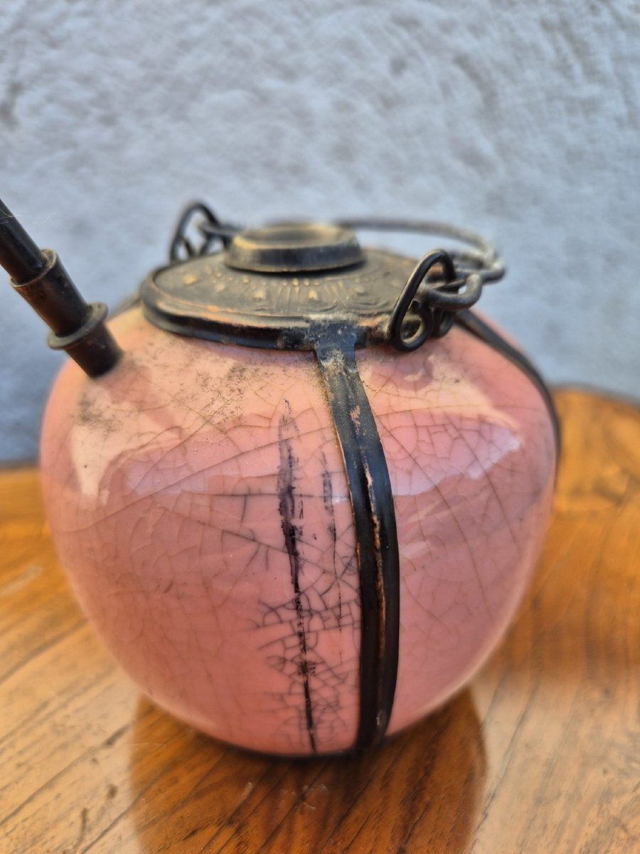 Pink Porcelain Water/Opium Pipe, Late 19th/Early 20th Century photo furniture
