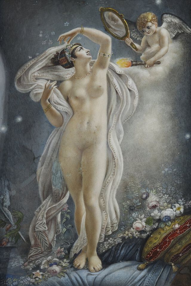 Representation Of Danaë, After A Painting By Anne Louis Girodet Trioson photo furniture