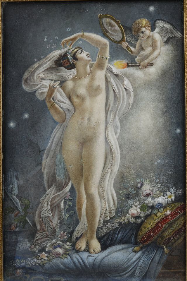 Representation Of Danaë, After A Painting By Anne Louis Girodet Trioson photo Art