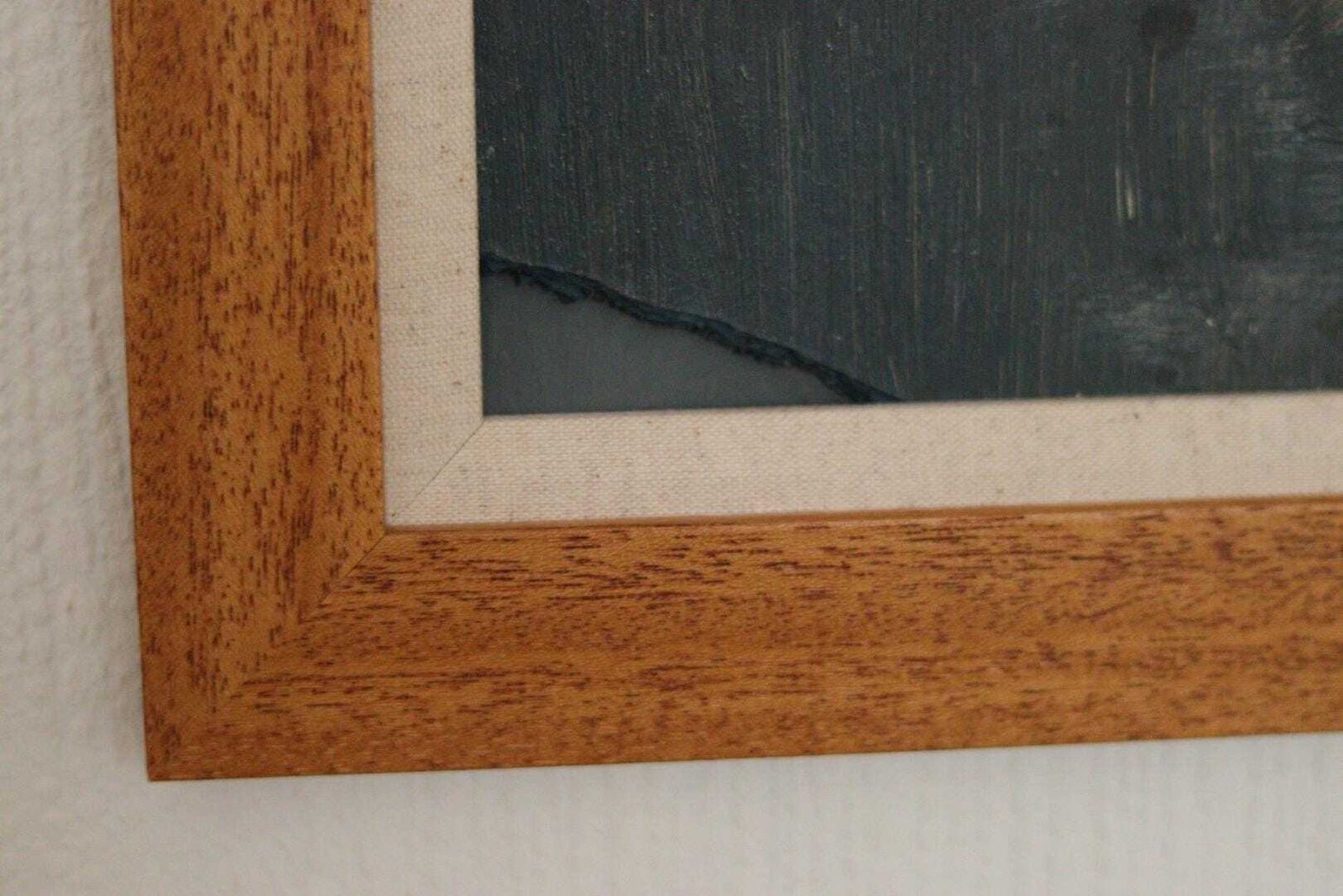 photo buy Original Mid Century Swedish Oil On Panel – “Sitting Woman Cubist” By Hasse Hasselgren, 1961 – Vintage  & Framed  92 × 52 Cm (36.2" × 20.5")