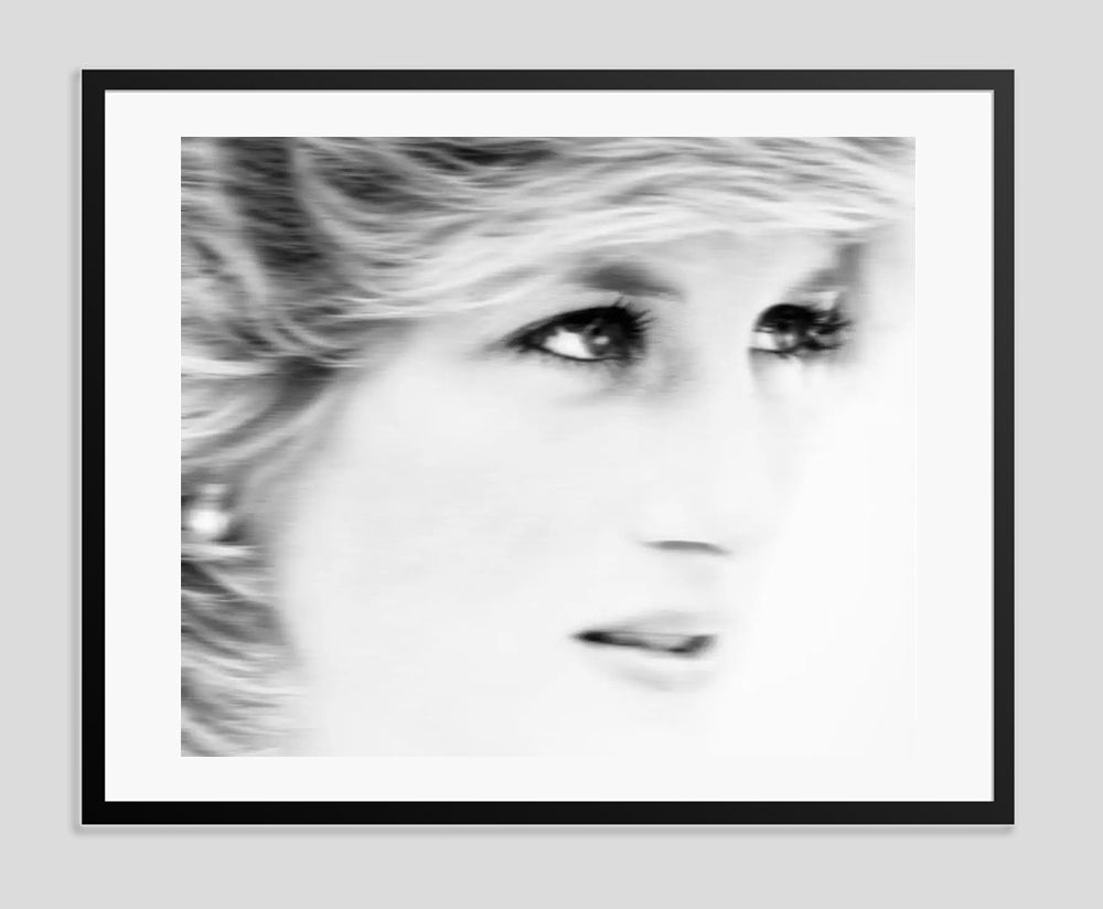 Batik 'The Princess' Signed Limited Edition Print Framed In Black photo furniture