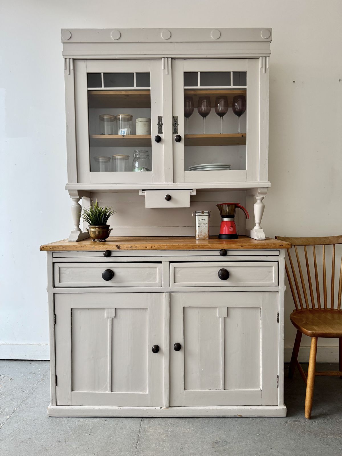 Antique Kitchen Dresser Cabinet photo furniture