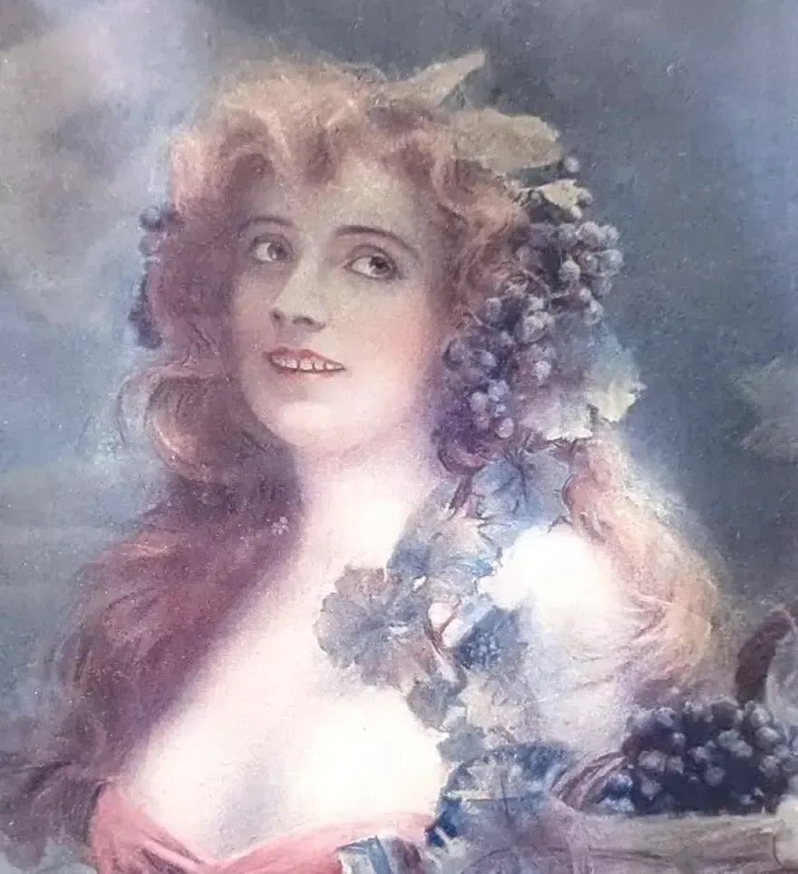 photo buy Art Nouveau Chromolithograph Of The Four Seasons For Young Women