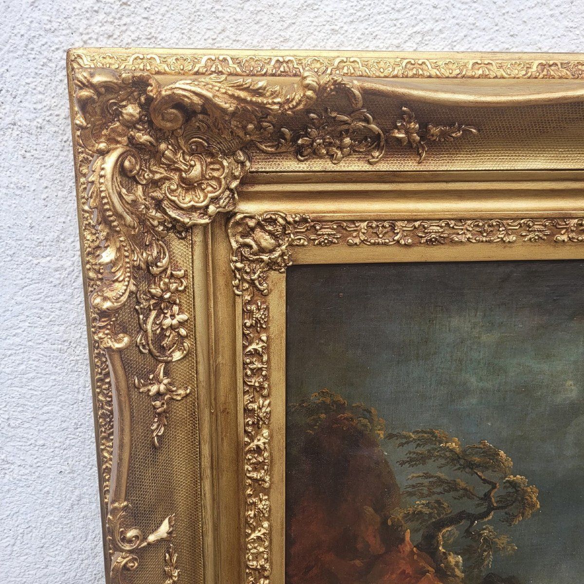 Large Framed Seascape In The Style Of Vernet, Late 17th/Early 18th Century photo for sale