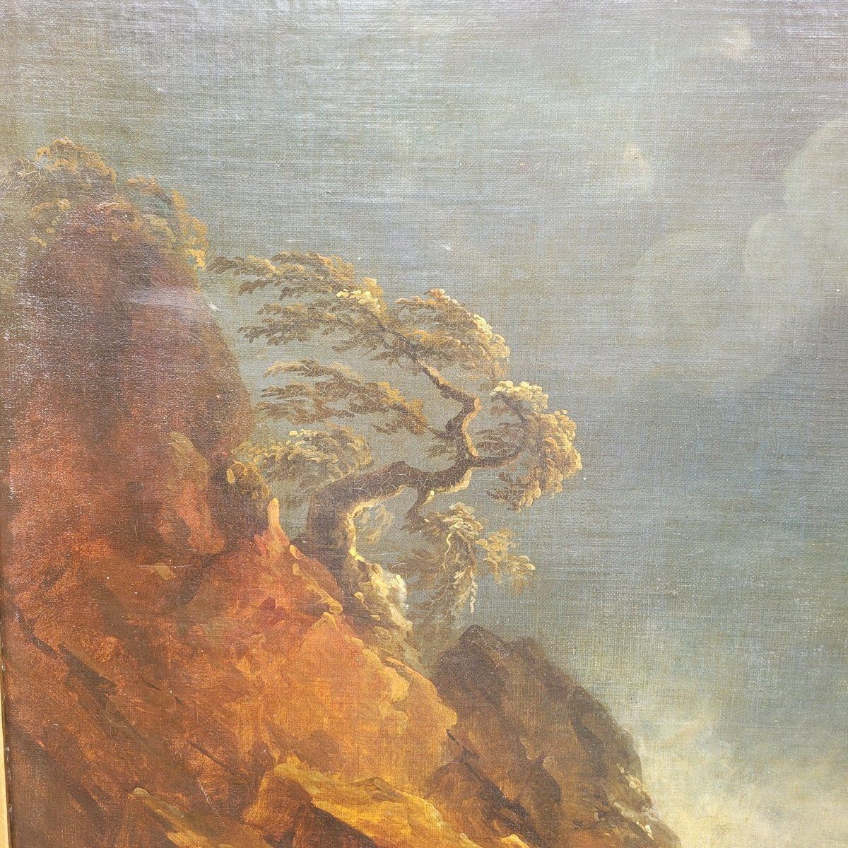 Large Framed Seascape In The Style Of Vernet, Late 17th/Early 18th Century photo Art