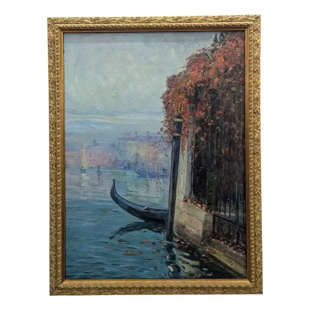 Oil On Canvas By Basile Nicholaevitch Netchitailoff, Venice, The Grand Canal