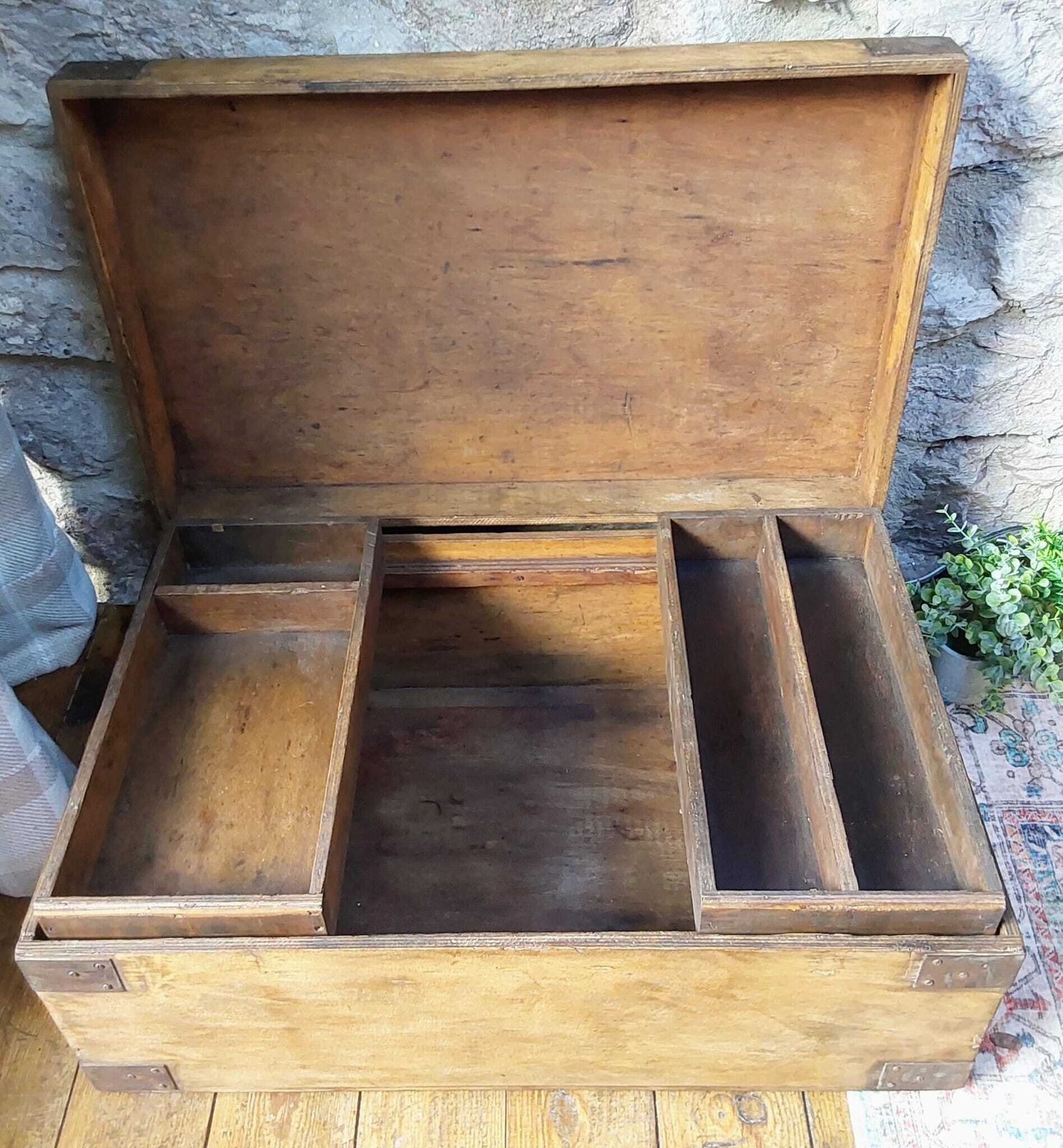photo furniture Rustic Wooden Storage Chest