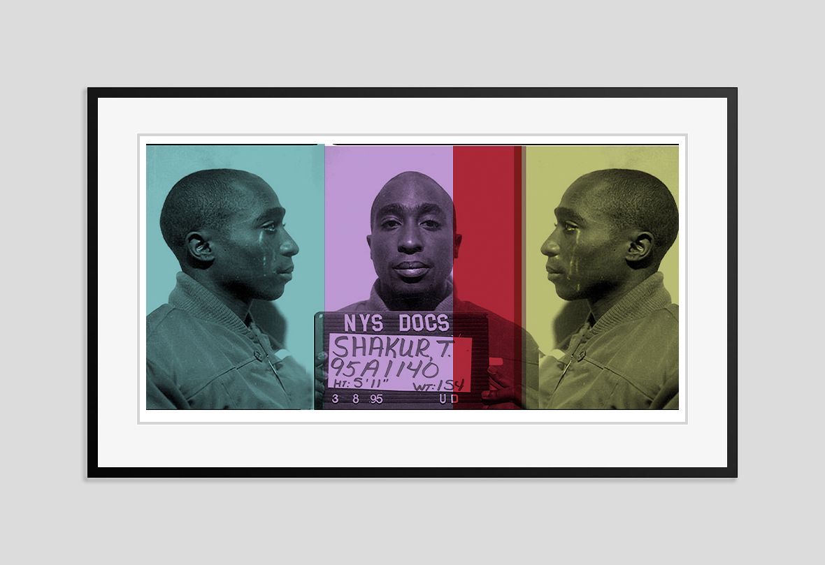 Batik 'Tears4 2pac' Signed Limited Edition Print Framed In Black photo furniture