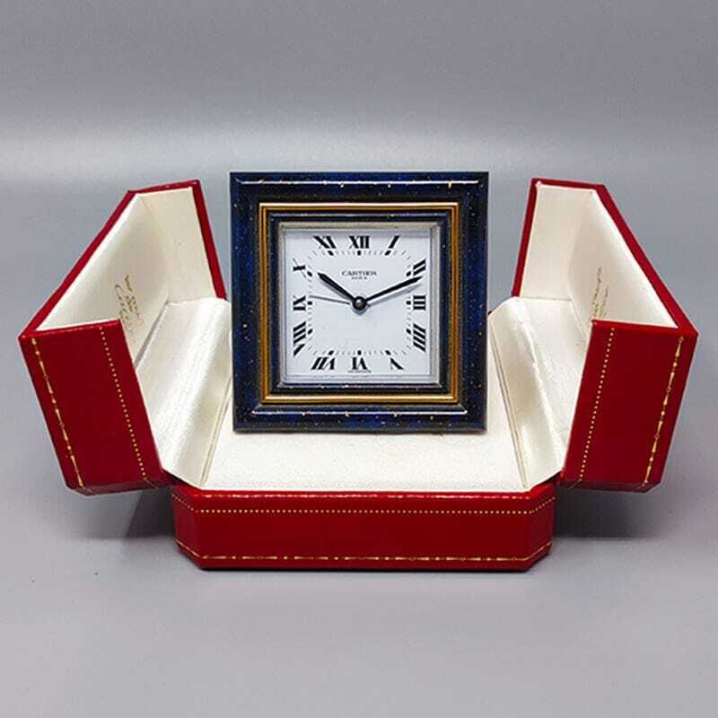 1980s Gorgeous Cartier Alarm Clock Pendulette. Made In Swiss photo vintage