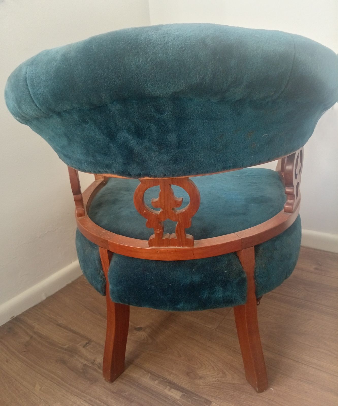 Tub Chair. Nursing Chair (Or Occasional Chair). Reupholstered Approximately 45 Years Ago. photo 151.49