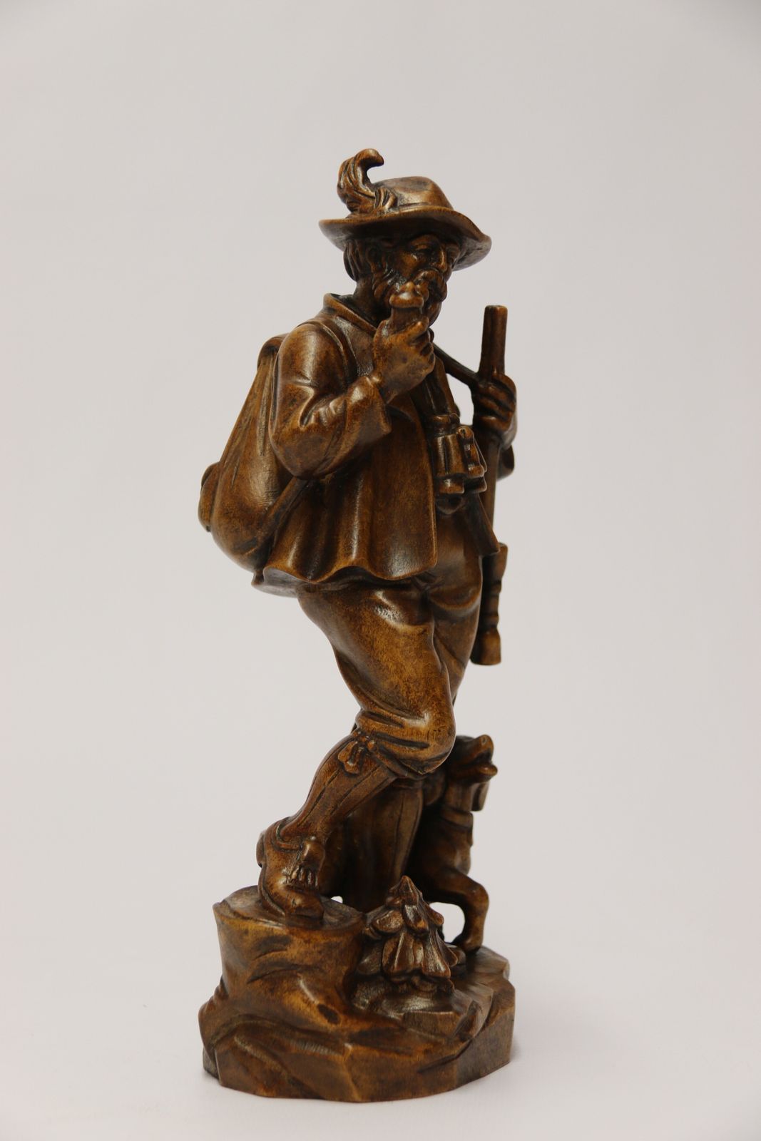 A Rare Black Forest Study Of A Man Hunting With His Dog photo for sale