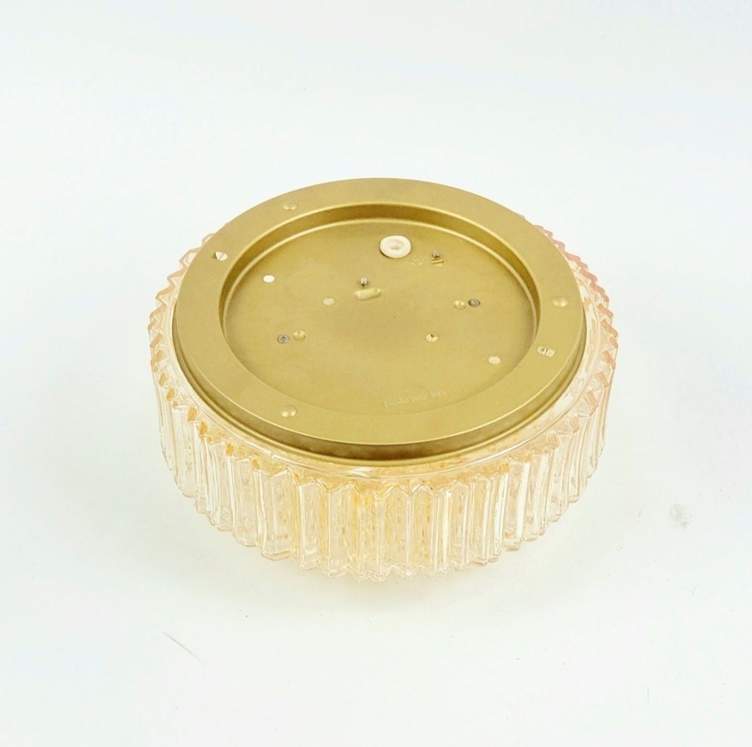 photo furniture Mid Century Amber Bubble Glass Plafondlamp Van Helena Tynell Voor Limburg, Duitsland, Jaren 1970