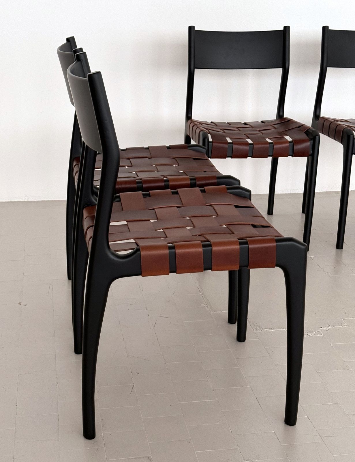 photo vinterior Italian 60s Designer Dining Chairs By Palange And Toffoloni, Set Of 6