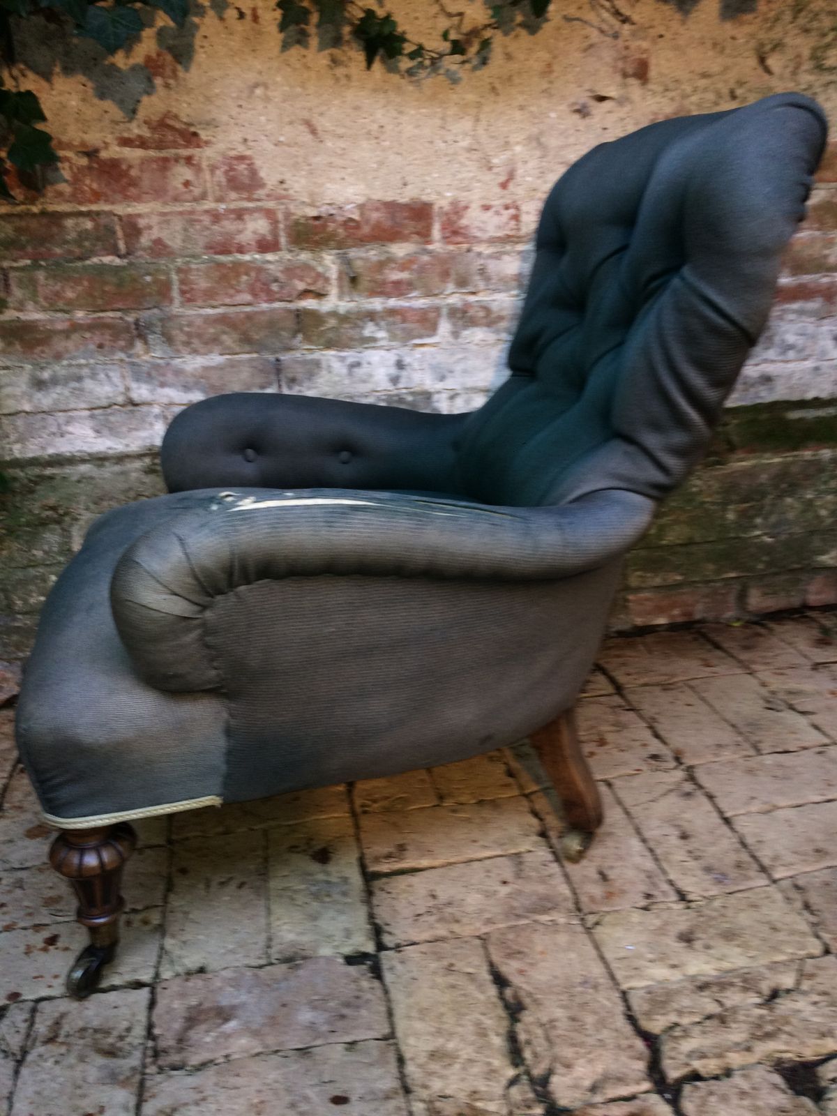 Victorian Gillows Of Lancaster  Walnut Iron Back Armchair. Stamped. photo 880.0