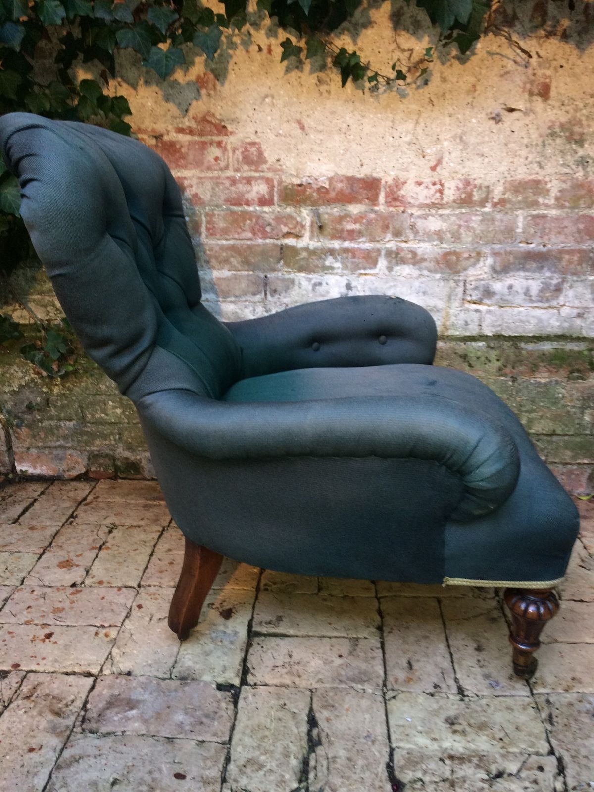 Victorian Gillows Of Lancaster  Walnut Iron Back Armchair. Stamped. photo buy