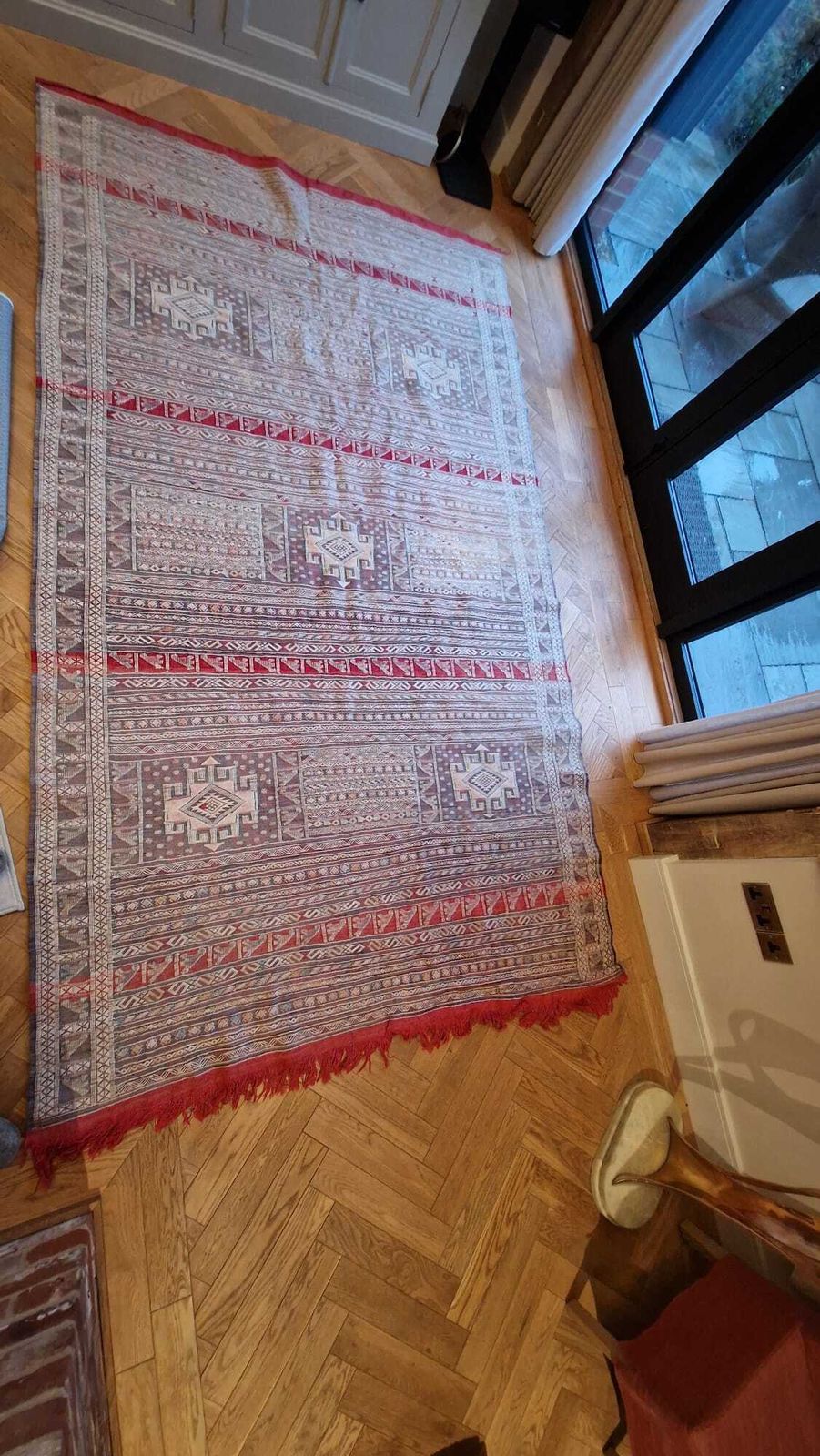 Authentic Moroccan Rug – Silk & Cactus Fibre – 180 X 300 Cm