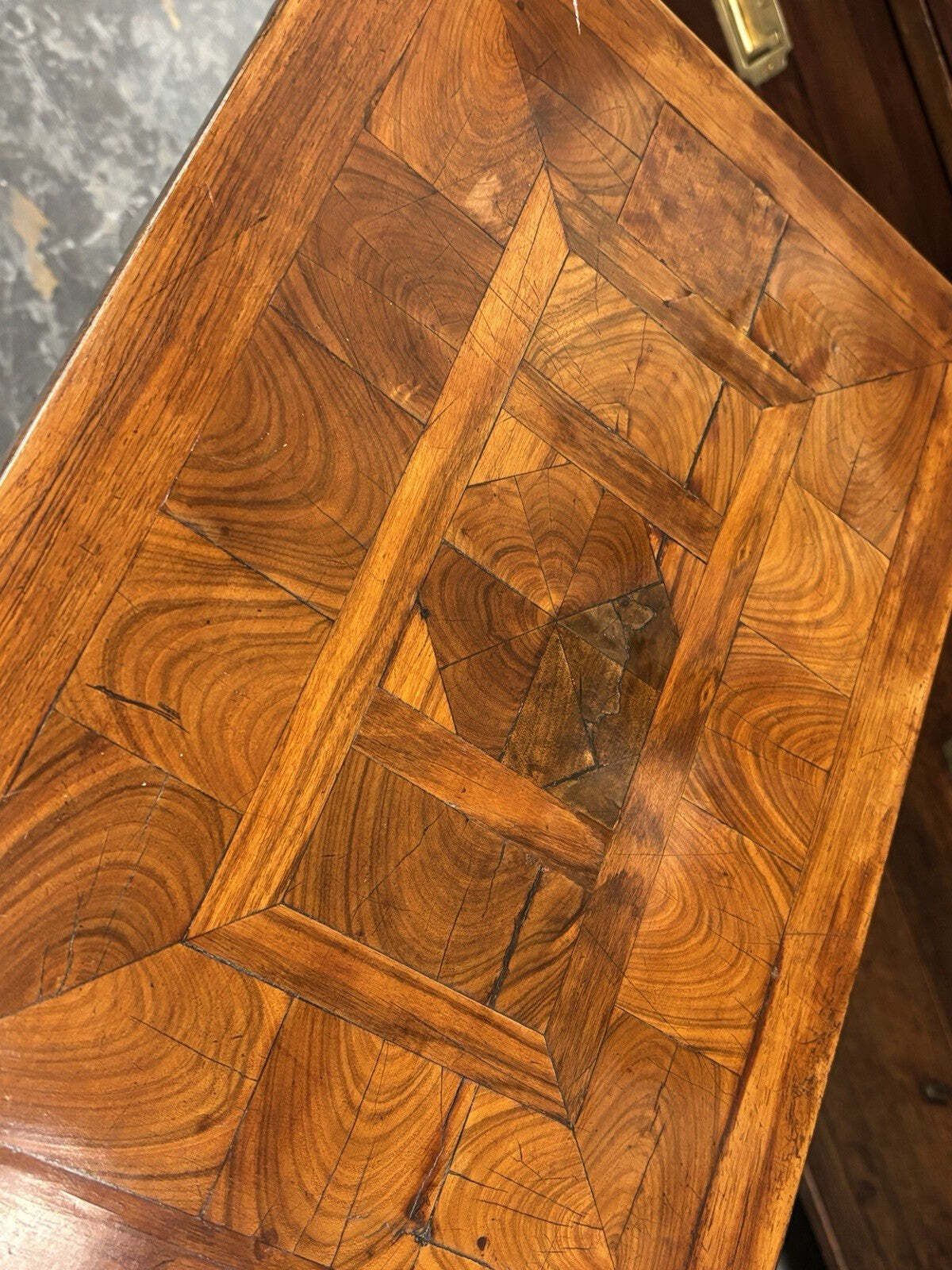 photo for sale Oyster Veneer Lamp Table/Side Table With Drawer