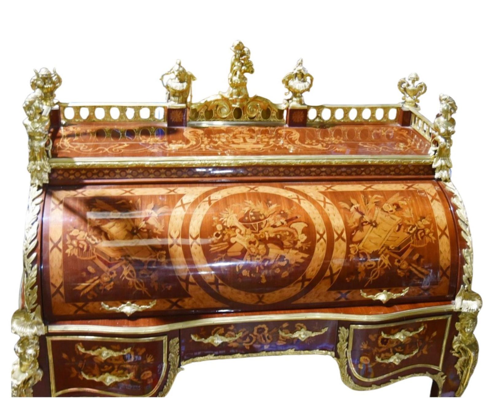 Bureau De Roi Desk   Louis XV Roll Top Desks photo vinterior