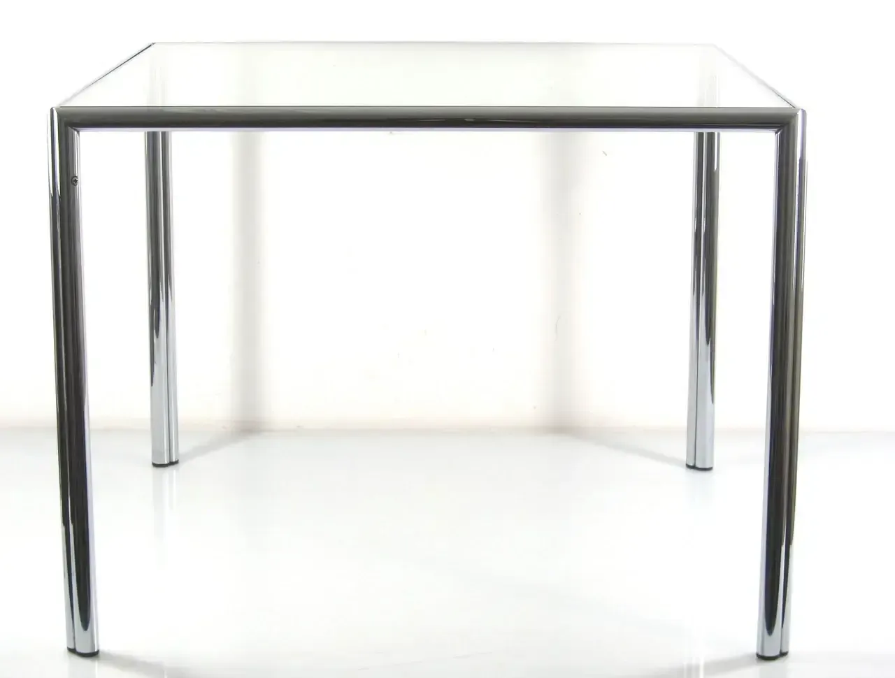 photo furniture Vintage Chrome And Glass Coffee Side Table | 1960s–80s Modernist Design