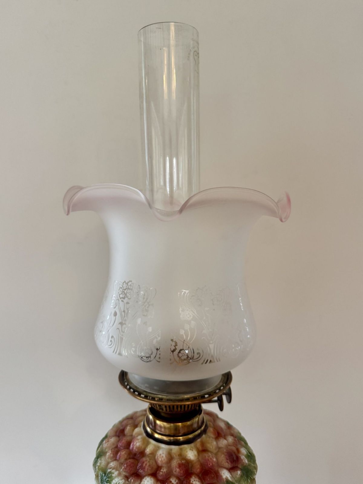 Stunning Quality Antique Telescopic Oil Lamp photo vinterior