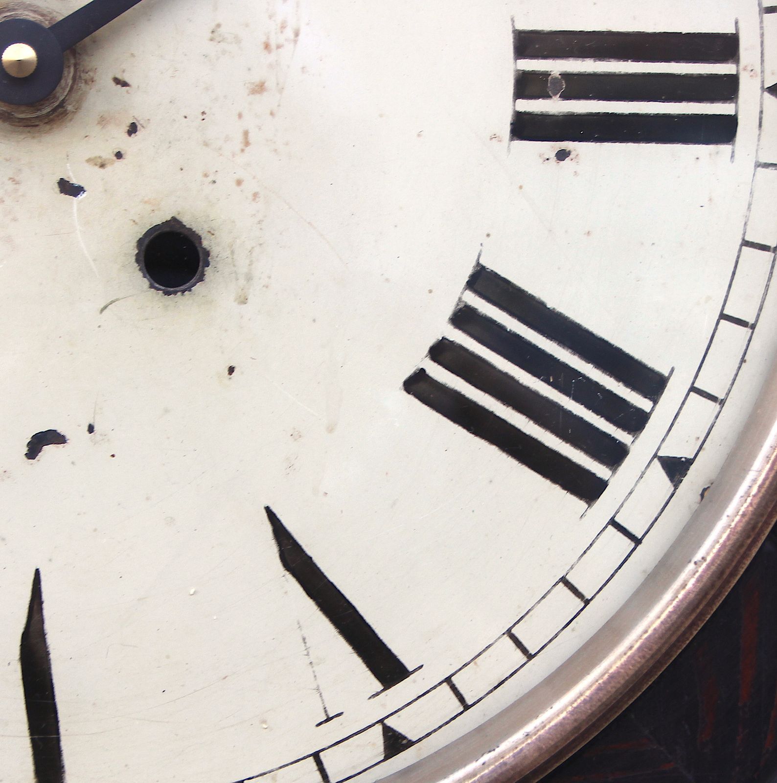 photo for sale Large 39cm Dated 1943 Railway Wall Clock Factory. Fully Guaranteed