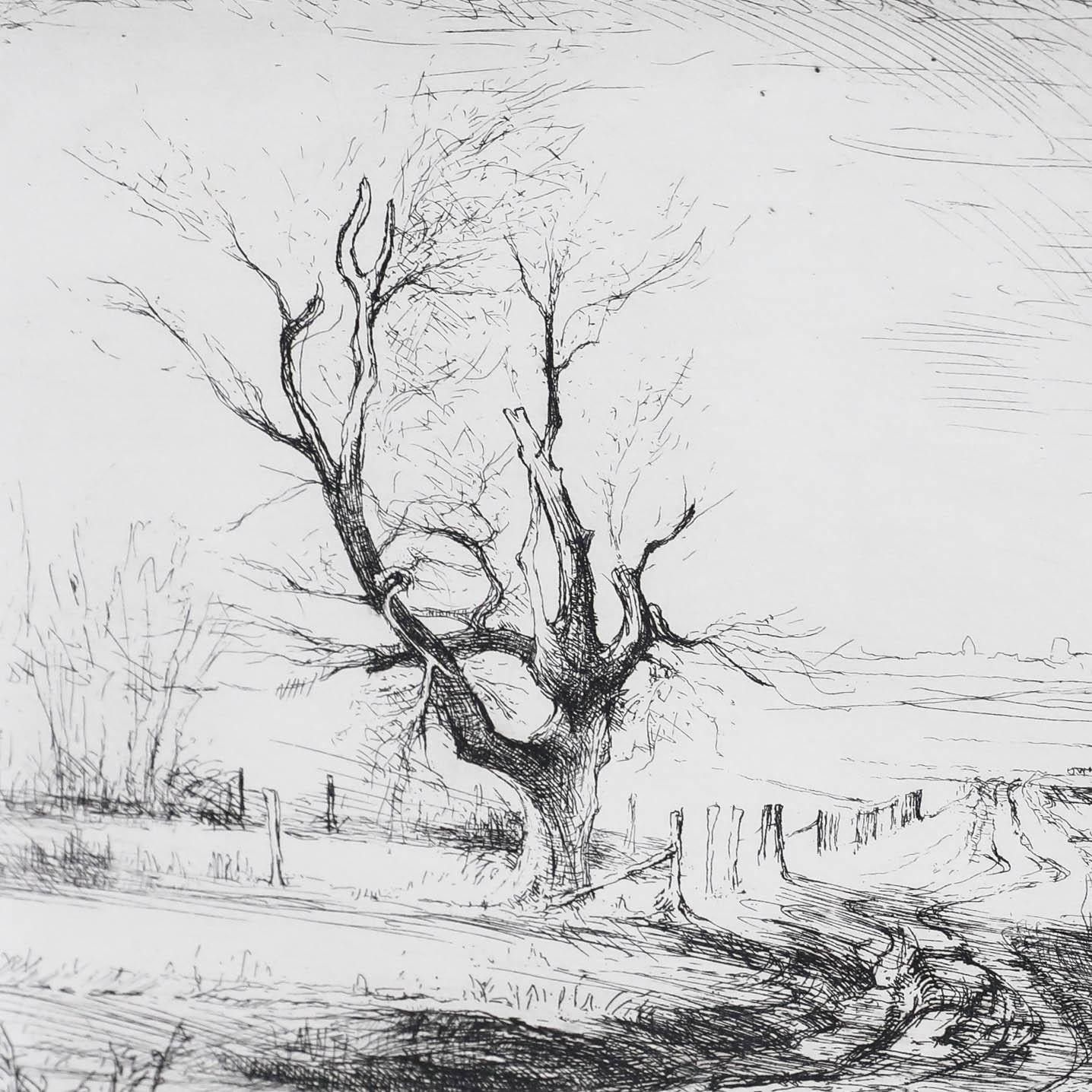 Jean Pierre Cornet (B.1925) 20th Century Etching, A Ramble In The Countryside photo 145.0