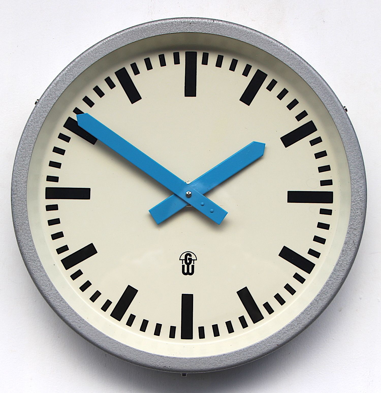 Dated 1967 East German Vintage Factory Wall Clock. Fully Guaranteed