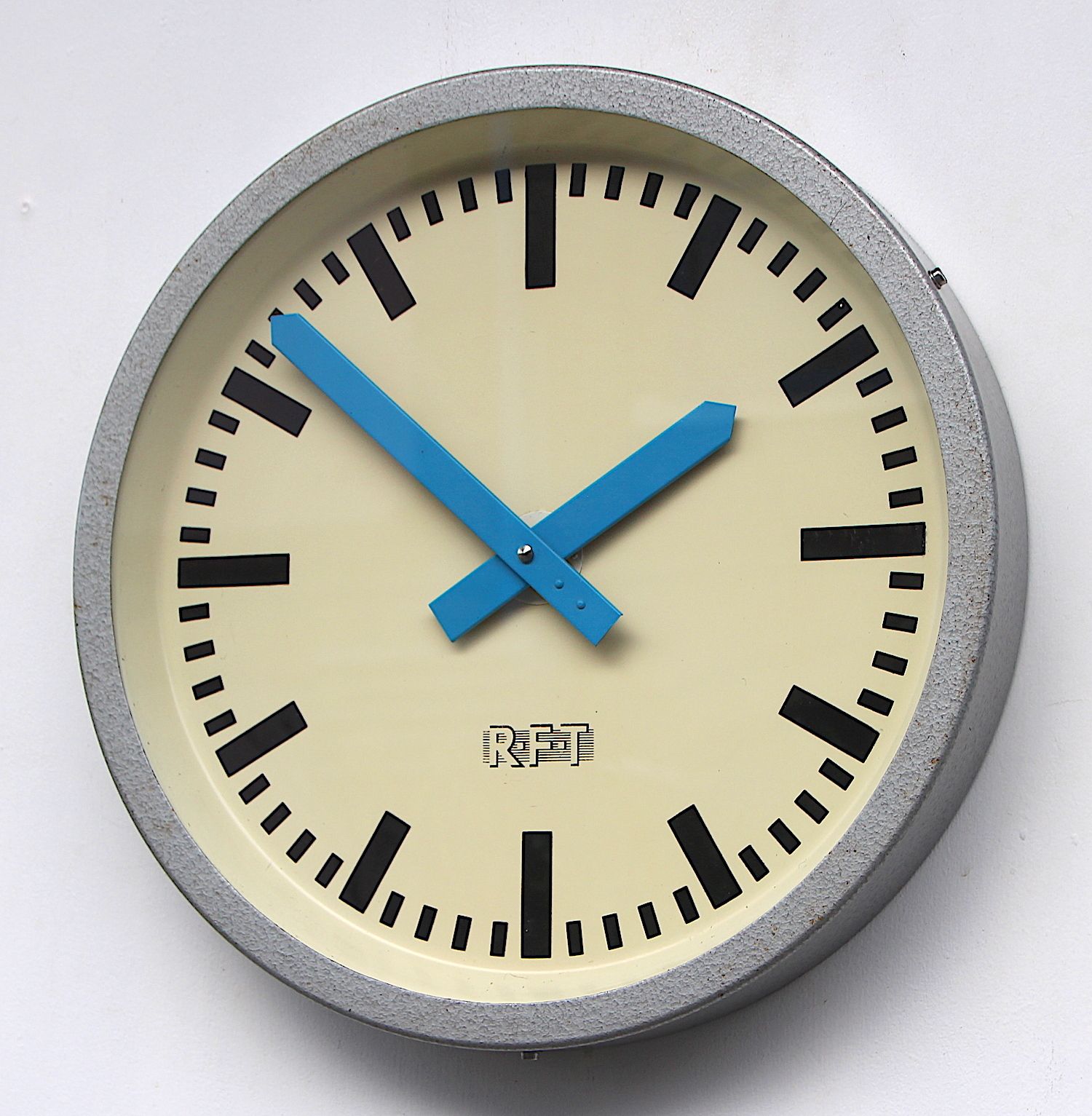 Dated 1969 East German Vintage Factory Wall Clock. Fully Guaranteed photo furniture