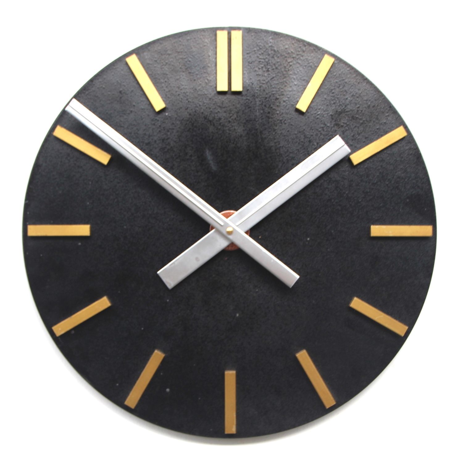 Large 40cm 1960s East German Factory Vintage Factory Wall Clock. Fully Guaranteed photo for sale