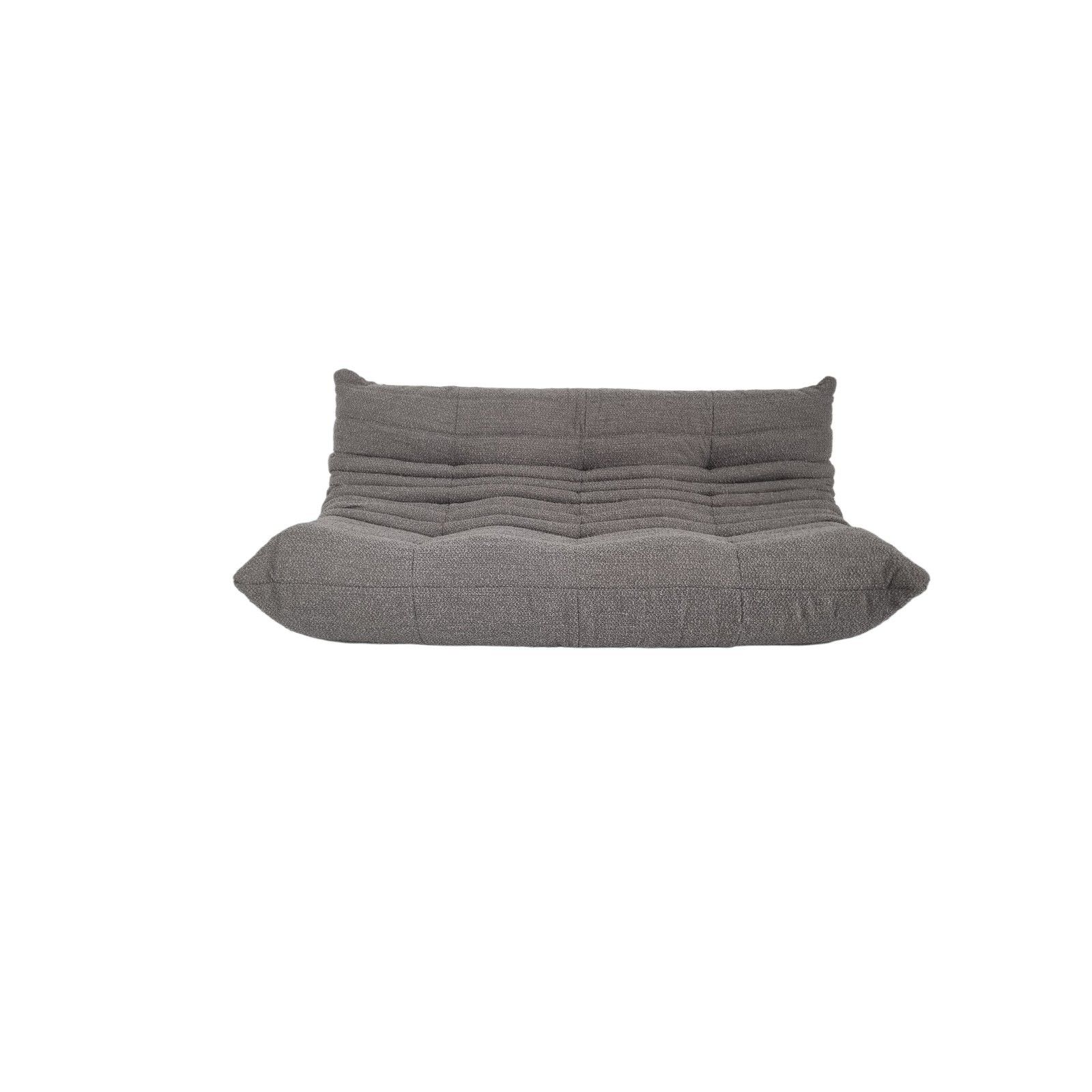 Ligne Roset Togo 3 Seater In Grey Boucle Excellent Condition