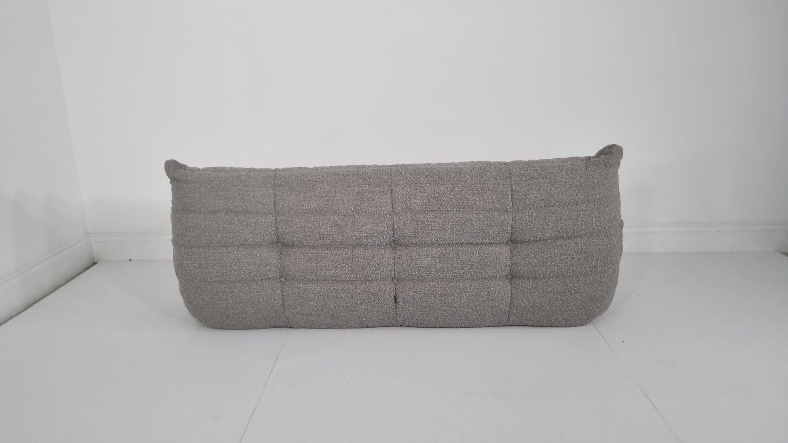 photo furniture Ligne Roset Togo 3 Seater In Grey Boucle Excellent Condition