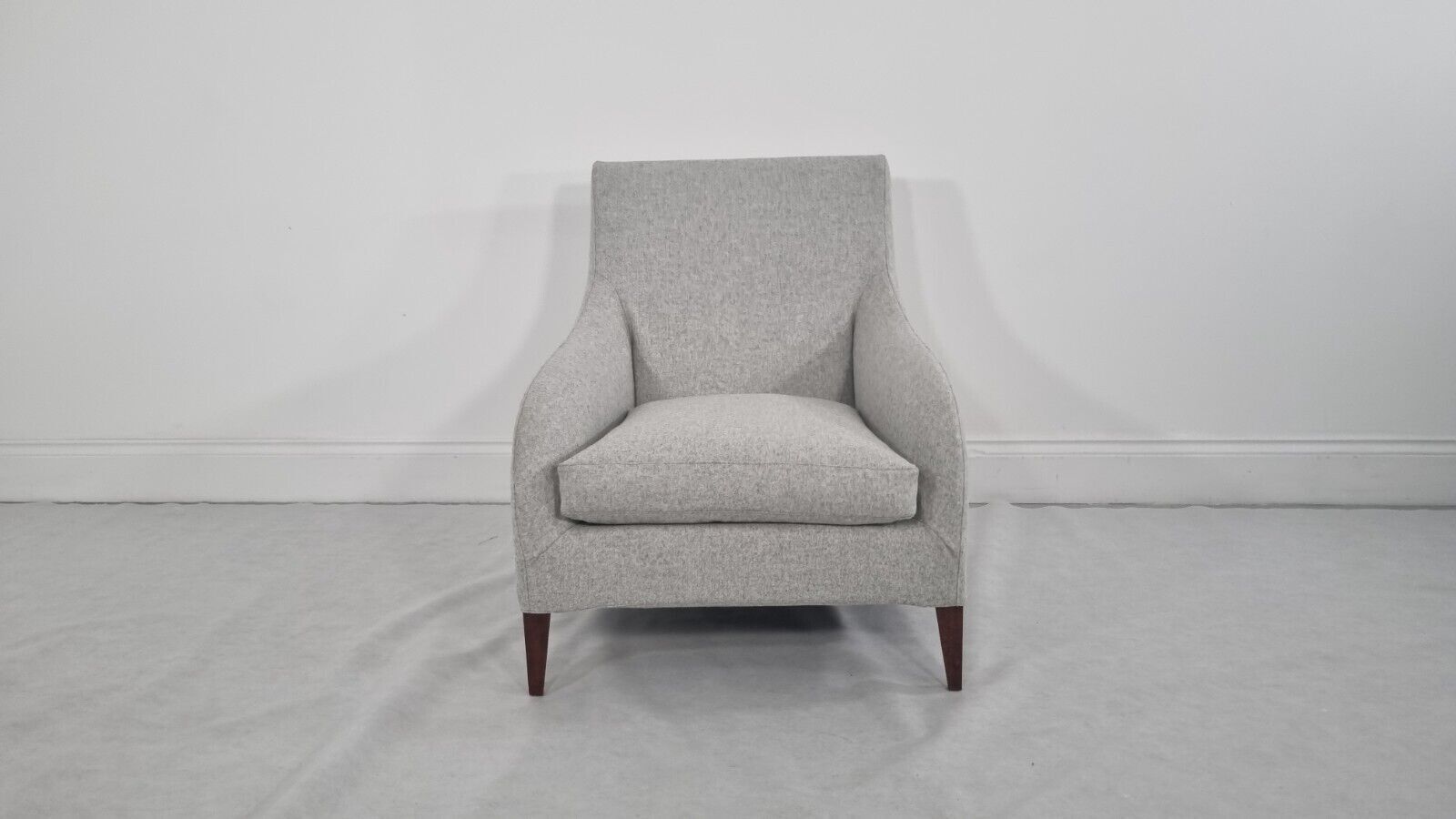 Bb Italia Florence F3 Armchair In Light Grey Wool In Excellent Condition photo Furniture