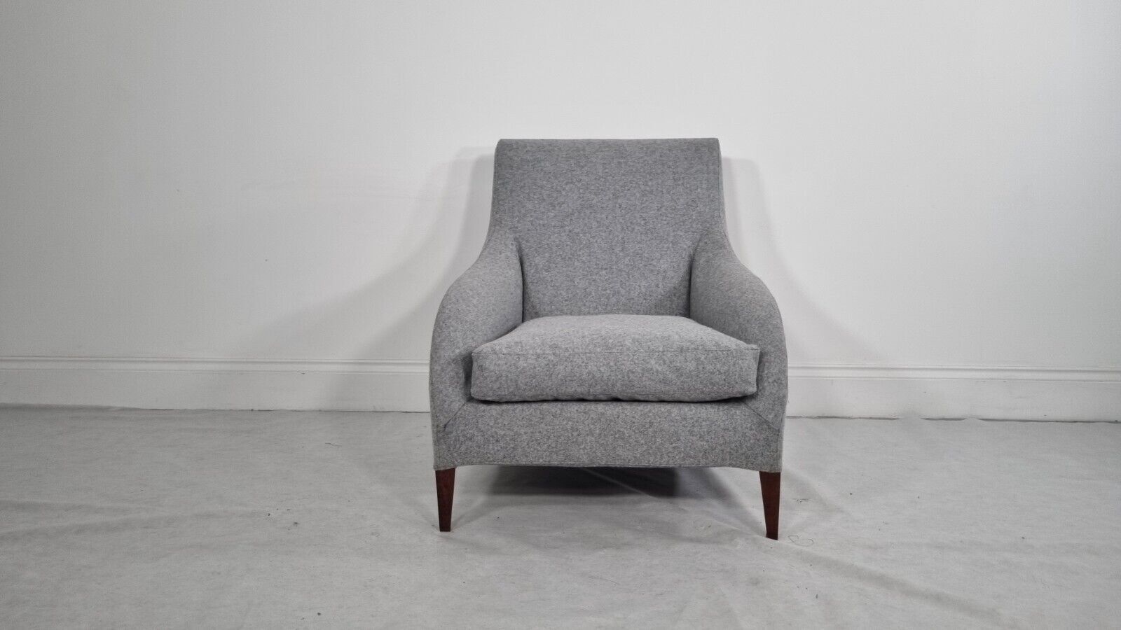 Bb Italia Florence F3 Armchair In Light Grey Wool In Immaculate Condition photo furniture
