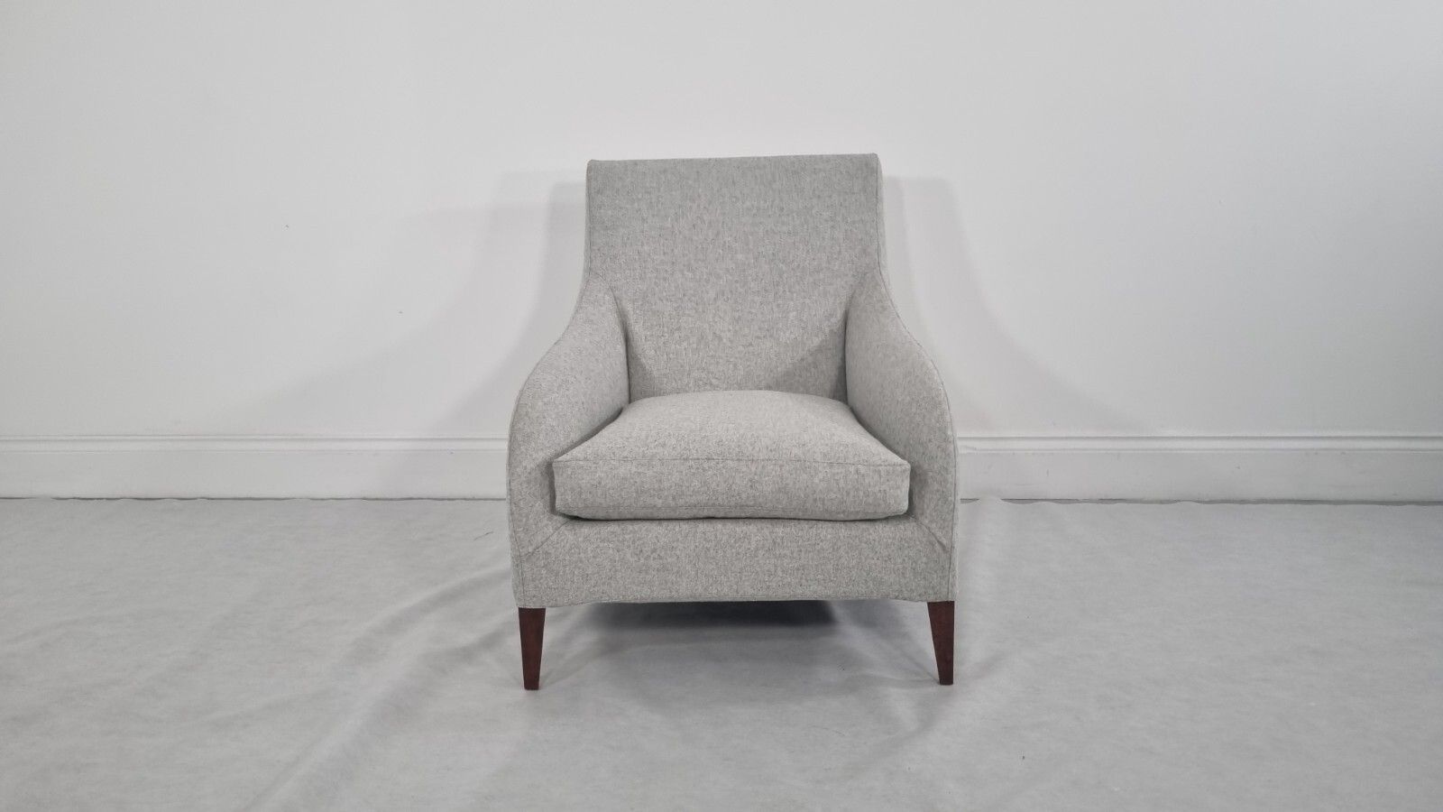 Bb Italia Florence F3 Armchair In Light Grey Wool In Stunning Condition photo Furniture