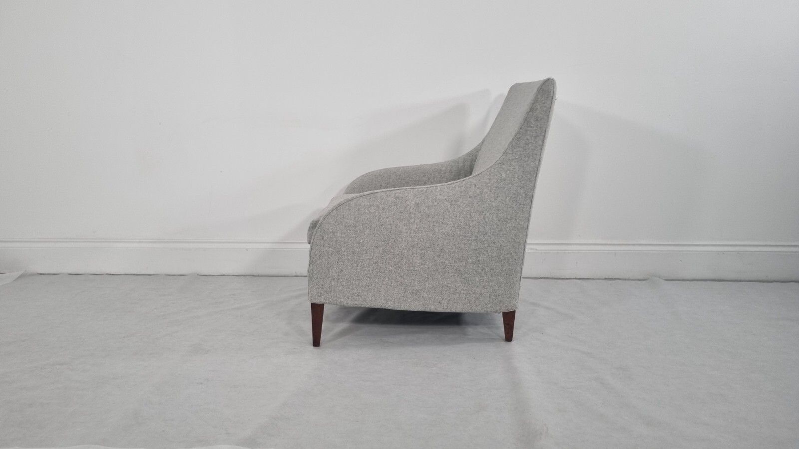 photo furniture Bb Italia Florence F3 Armchair In Light Grey Wool In Stunning Condition