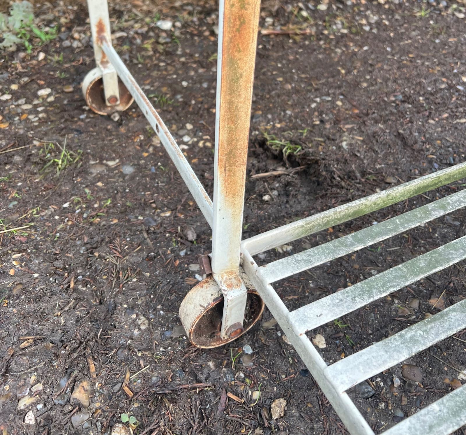 Regency Style Strap Work Iron Garden Seat photo buy